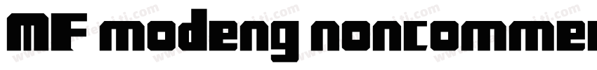 MF modeng noncommercial regular字体转换